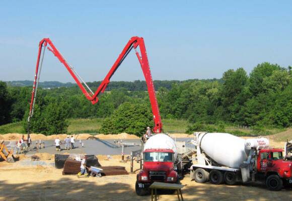 32m concrete pump for basement