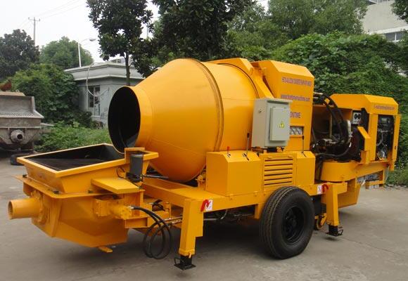 concrete mixer with pump machine price