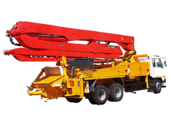 concrete pump boom truck type