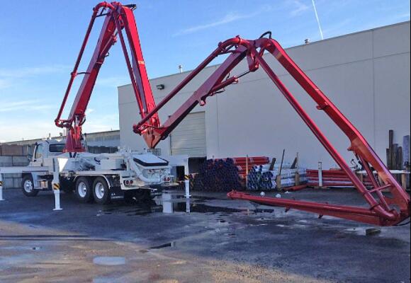 concrete pump super long boom for higher reach