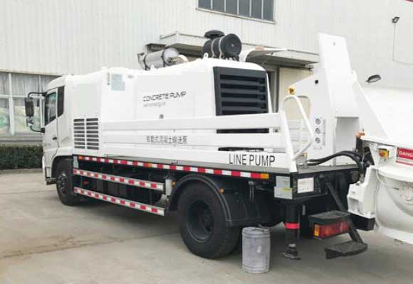 truck line concrete pump