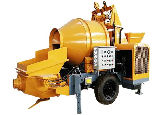 residential concrete mixer pumping with electric motor