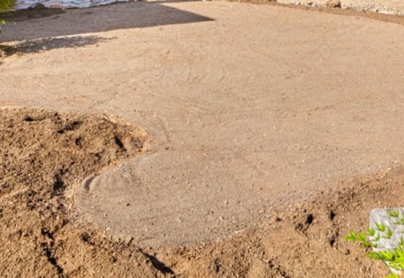 level and compact the ground