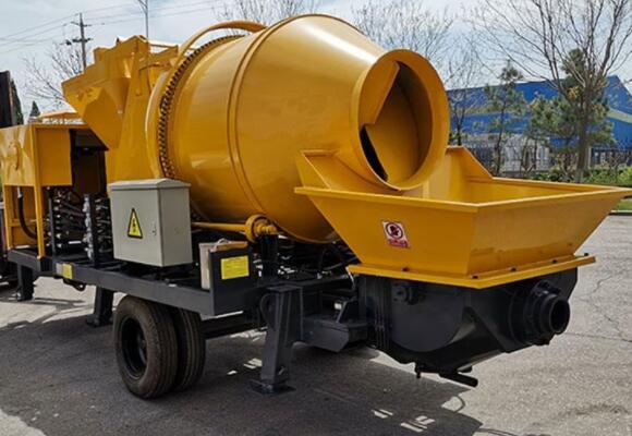 mobile concrete mixer system