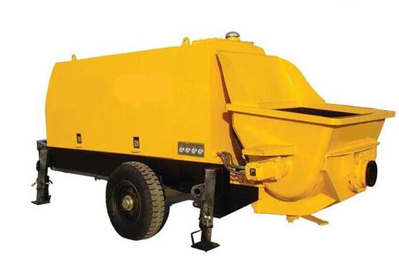 mobile trailer line pumpcrete machine