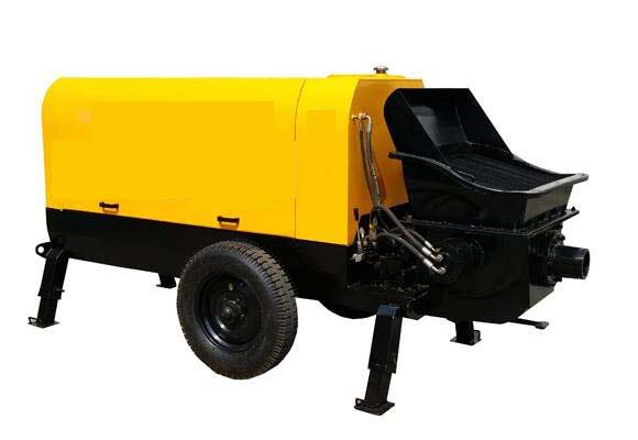 mobile cement trailer line pump