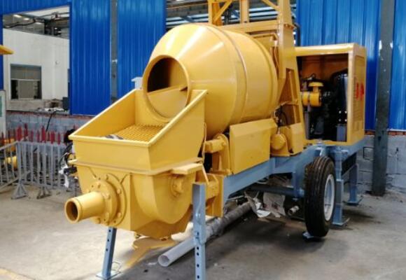 concrete pump with mixer