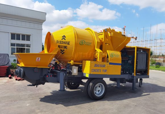 to Tanzania LUTON JBS40 diesel concrete mixer pump--LUTON GROUP