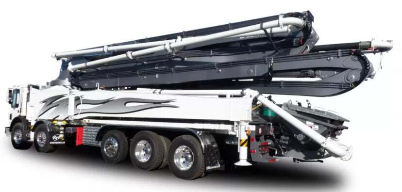 65 meter concrete pump with long boom