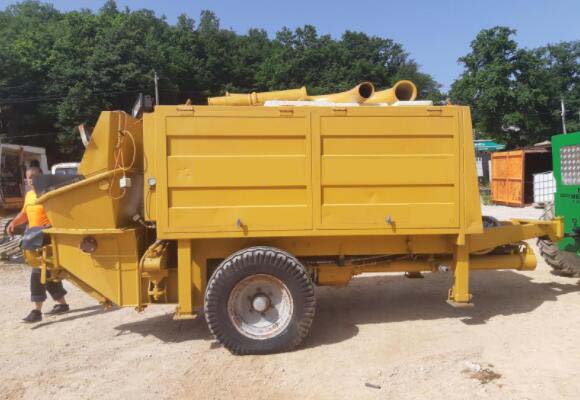where can stationary concrete pump be used
