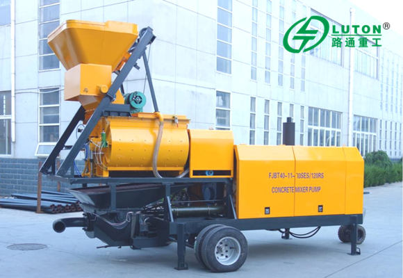 JBST40-JS500 Diesel Concrete Pumping Trailer with Twin-shaft Mixer