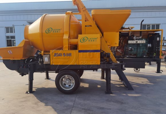 Diesel concrete mixer with pump of LUTON