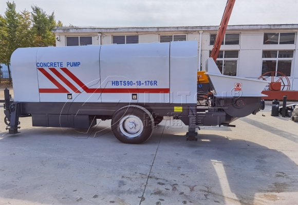 HBTS90 concrete trailer pump
