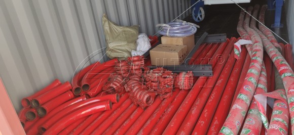 Pipes and other accessories have been loaded