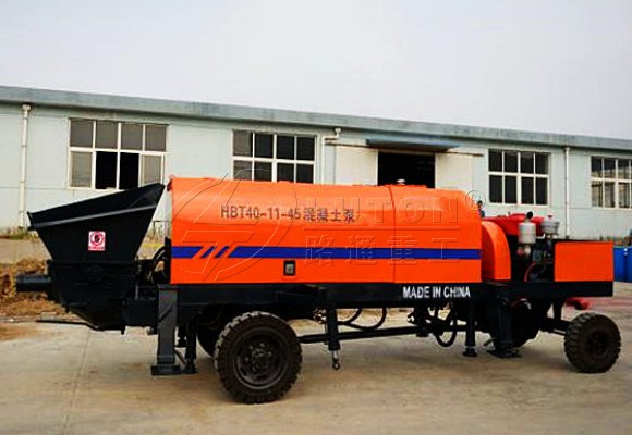 electric concrete pump trailer HBT40