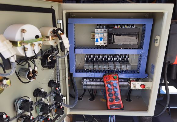 electric control cabinet and remote controller