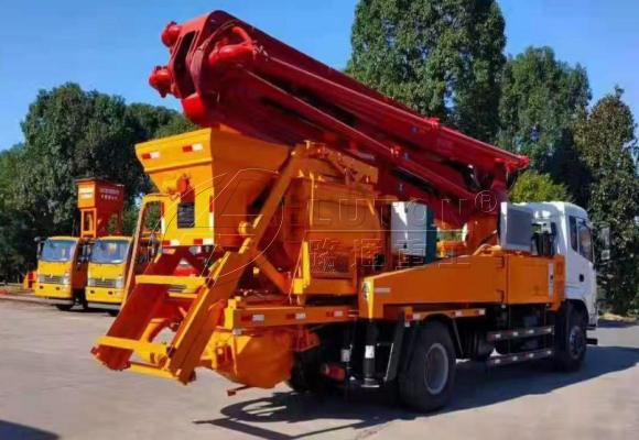 concrete mixer boom pump truck