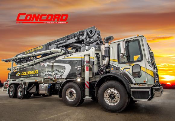 Concord concrete pump truck