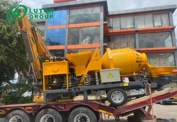 LUTON concrete mixer pump JBS40 to Tanzania