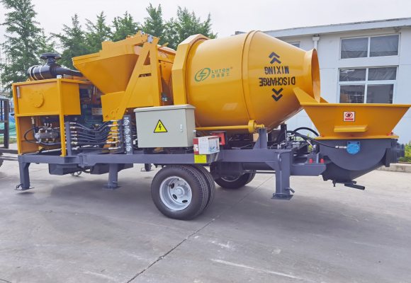 to Tanzania LUTON JBS40 diesel concrete mixer pump