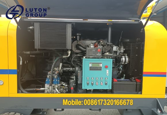 small concrete trailer pump