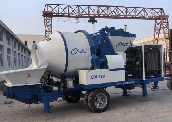 concrete mixer pump and loader machine to south sudan