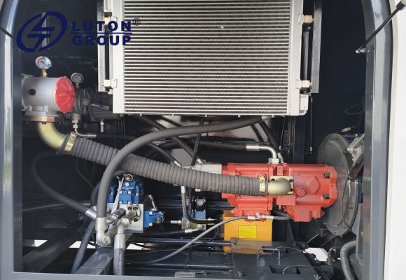 interior of hbt80c concrete pump