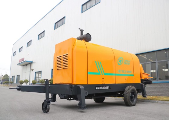 hbt90 concrete trailer pump