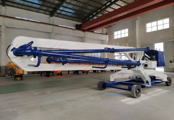 mobile concrete placing boom