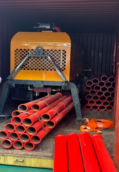 LUTON trailer pump HBTS40 to Peru